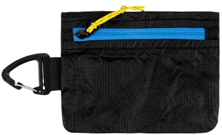 Kortfodral - och vattentät design | Kreditkortshållare Lätt Nylonplånbok | Resor och Utomhusaktivitetsarrangör För , Vandring, Camping, Passegg, Svart, riferimento alla descrizione