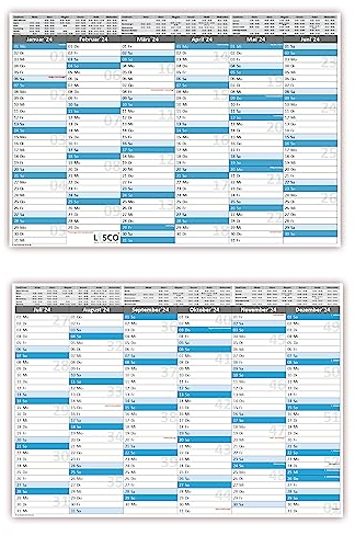Tafelkalender DIN A4 2026 (5 Stück) Format (210 x 297 mm) 300g BD Papier sehr gut beschreibbar