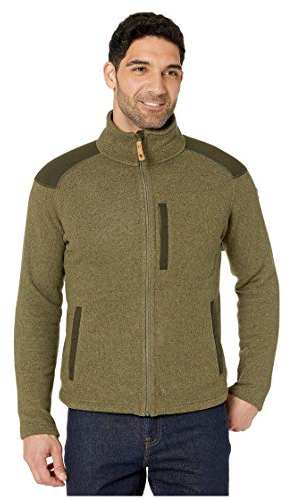 Fjällräven Herren Fleecejacke Buck, Laurel Green-Deep Forest, M, 81328-625-662