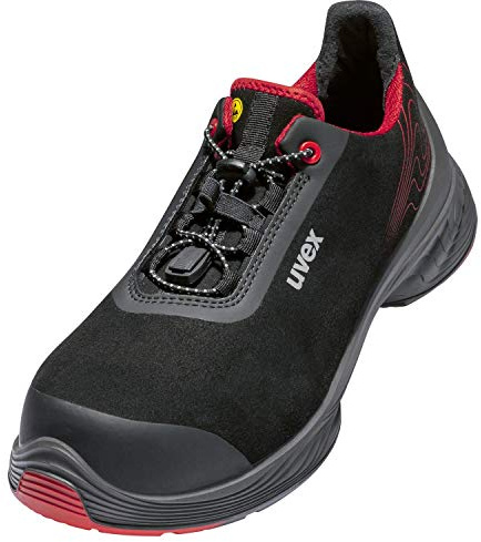 Uvex 68382 Safety Shoes - S3 SRC - Red/Black, red black, 12.5 UK