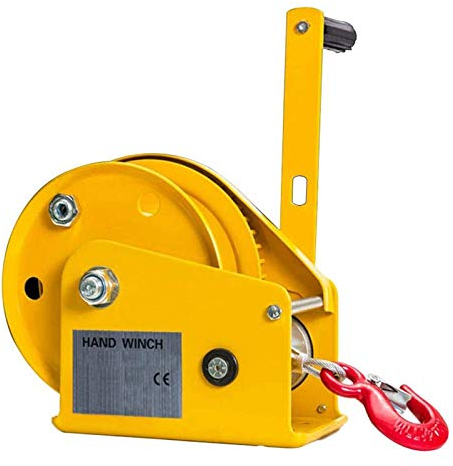 LXYYSG Verricello Manuale, Argano Verricello a Mano con Freno, Professionale Verricelli Manuali con Cavo, Argano a Cricchetto Manuale Barche, Portatile Attrezzature per Trainare e Paranco