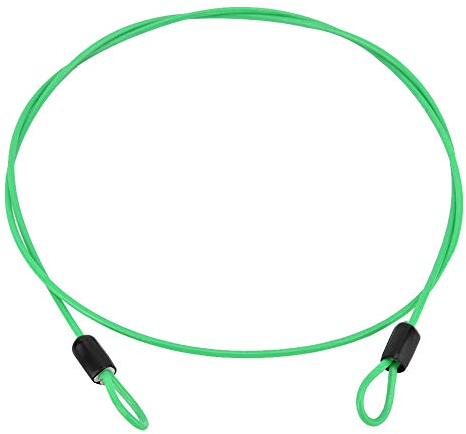 sicherheitsschloss,kabel-fahrradschloss,fahrradsport,interner stahldraht und externe kunststoff-sicherheitsschlaufe,kabel-fahrrad-rollerschloss(grün),Schlaufenkabel,Abus Kabel,Sicherheitskabelschloss,