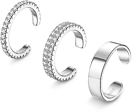 ORAZIO 3PCS Anillos de dedo del pie ajustable para las mujeres Juego de Anillos Minimalistas para los Dedos de los Pies Juego de Joyas para Pies Regalos para Mujeres Niñas 1