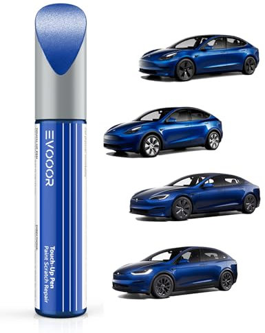 PARTS4EV Touch Up Car Paint for Tesla- DIY Scratches Repair With Color-Matched for Model 3/Y/S/X (Deep Blue Metallic (PPSB))