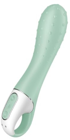 Satisfyer Air Pump Vibrator 3 | Gode Vibro Masseur gonflable pour Point G | Silicone doux pour la Peau | 12 Programmes de Vibration | Sex Toys étanche (IPX7) et rechargeable | Sex Toýs Femme