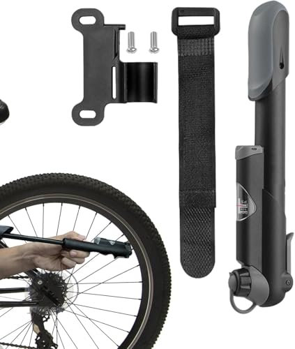 Dtaigou Hochdruck-Rahmenpumpe, tragbarer Luftkompressor | Leichte Luftpumpe, Fahrradpumpe, rutschfestes Nylon | Effizienter tragbarer Luftkompressor für Fahrräder, Bälle, Schlauchboote