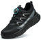 RASEARY Zapatos de Seguridad para Hombre Mujer Ligeros Zapatillas de Seguridad con Punta de Acero Zapatos de Trabajo Zapatillas Trabajo Comodo Antideslizantes，Negro 43 EU