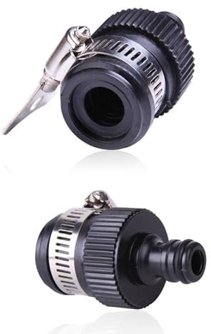 Kitchen Tap Hose Connector,Pipe Connectors Adapter Mixer Watering Faucet Indoor Taps Garden Kitchens Sink Universal Adaptor Connections Connection Round Rubber Attachment Hosepipe,for Less 22mm Tapes
