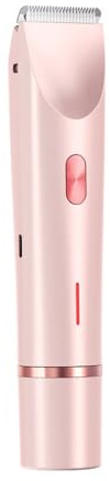 Épilateur Bikini Femme Bikini- Rasoir Électrique Double Tête, IPX7 Étanche, Rechargeable, Utilisation Sèche/Humide pour Corps, Visage & Zones Délicates