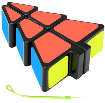 Cube Fidget – 7,2x5,6x2,1 cm ABS, Speed ​​Cube a forma di albero di Natale, ciondolo puzzle | per la decorazione di portachiavi, regali per le vacanze in famiglia, intrattenimento per feste,