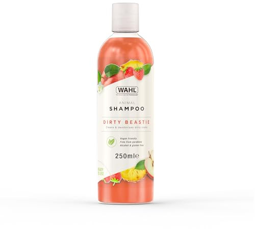 Wahl Dirty Beastie Animal Shampoo 250ml – Deep Cleaning Formula for Dirty, Thick or Matted Coats, Removes Dirt, Grease, Stains and Odours, Ready to Use in Eco‑Friendly Recycled Bottle