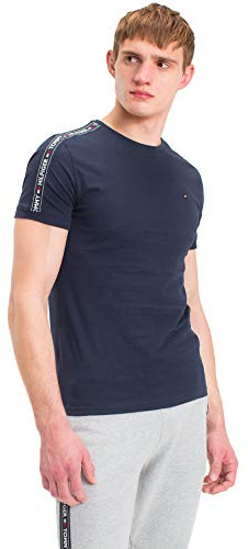 Tommy Hilfiger Men's Rn Tee Ss Um0um00562 T-shirt, Blue (Navy Blazer), S