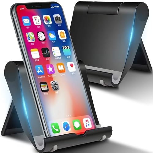 Retoo Handy Ständer Tisch Handyhalter Schreibtisch Handyhalterung klappbar, Tragbarer E-Reader Stand Halter für 11 Zoll Bildschirm, kompatibel mit iPad Air 3, iPad Pro, MediaPad, Galaxy Tab