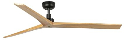 Faro BARCELONA 34282 - KLIM L Ventilatore nero/legno rovere