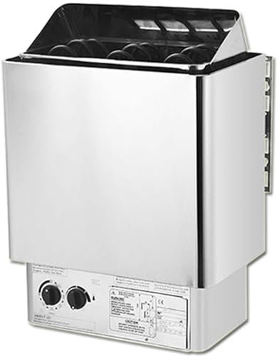 Gvqng Electric Sauna Heater, Stainless Steel 3-9 Kw Sauna Oven, 220V Dry Steam Bath Sauna Heater Stove, Electric Sauna Heater, Electric SPA Heater Stove, for Sauna Room Spa Shower,A,8KW