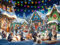 Vermont Christmas Company Christmas Town 550-Piece Jigsaw Puzzle - Large, Randomly Shaped Pieces - 24 x 18