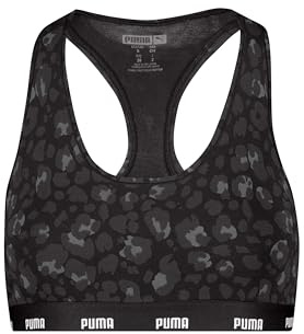 PUMA Donne Stampate Racer Back Top 1P, Nero (Black Combo), S