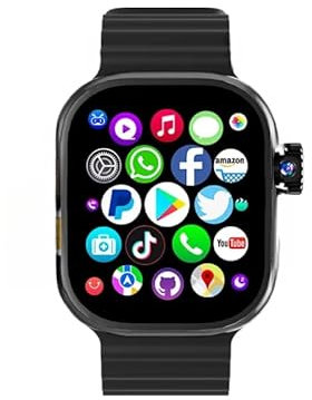 Reloj inteligente 4G 5G tarjeta SIM GPS WIFI APP descarga cámara dual Howear HW Ultra 3 llamadas NFC videollamada deportes pantalla AMOLED (negro)