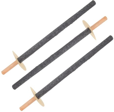 SUPVOX 3pezzi Torce Da Per Esterni in Legno Con Torcia Luminosa Portatile Per Decorazioni Da Cortile e Patio Impermeabili