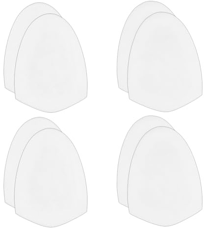 OLYCRAFT 4 par ersättning bowlingsko glidsula vit sula bowling tillbehör självhäftande sulor bowlings accessoarer bowlings skor glider halkfria skor dynor för män kvinnor sportsko