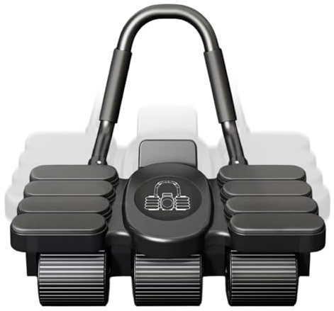 BommFu Ab Wheel avec rétraction automatique – Appareil pour abdominaux design à 6 roues – Appareil pour abdominaux avec support pour smartphone pour la musculation, la salle de sport