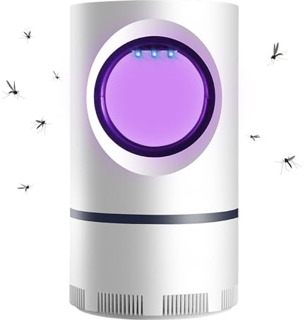 Elektrisk insektsbekämpare, mygglampa, USB, elektrisk flugfälla med UV-ljus, 2 i 1, elektrisk insekter, myggfälla, myggfälla, myggfälla, mygglampa, myggskydd, uttag för inomhus- och utomhusbruk