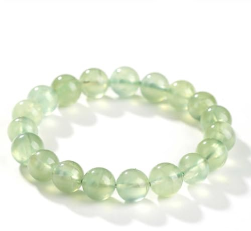 DECORN Naturligt grönt Prehnite Quartz Armband för män kvinnor