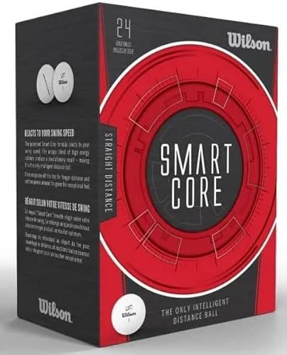 WILSON Smart Core Golfbälle, Weiß, 48 Stück