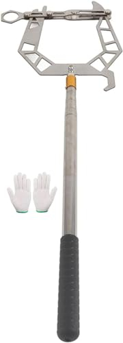 HYQOUKLR New Boat Hook Telescoping Boat Hook Pole, U Type Telescopic Boat Threader Dock Hook Mooring Hook,Multifunctional Ship Docking Equipment Tool for Home and Outdoor Easy to Use Boat Hook