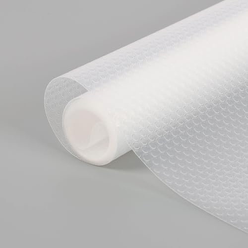 AYESY Tappetini per Cassetti, 150*30cm Rivestimenti per scaffali NonAdesivo Anti-incrostazione Armadietti Frigorifero Ripiani Cassetti EVA Tappetino per Cassetti Cucina Tappetini Tappetino Antiscivolo