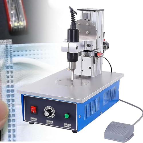 Soldador ultrasónico portátil de plástico con pedal electrónico para telas no tejidas y de nailon, remachado de soldadura por puntos