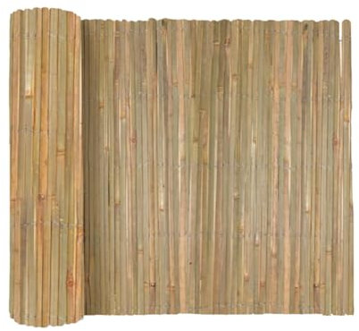 JUANIO Canisse en Bambou, Brise-Vue clôture de Jardin décorative extérieure, Couverture de Protection Contre Le Vent et Le Soleil - Hauteur 150 x Longueur 300 cm