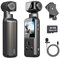 IXROAD 4K Body Camera with Audio and Video, POV/Pocket/Vlog/Travel Camera with 270° Rotatable Lens, Sports Action Cam with External Microphone, Clip and 64GB TF Card