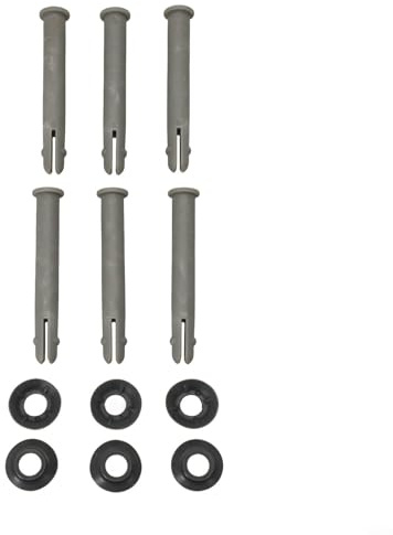 babominimer Kit de pasador y arandela de piscina de 80 mm P61759 compatible con piscinas, construcción de plástico duradero, ajuste seguro, reemplazo rápido, juego de 6