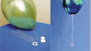 Helium-Ballonverschluss: ZIBI-Oeko-Fix, 100 Stück