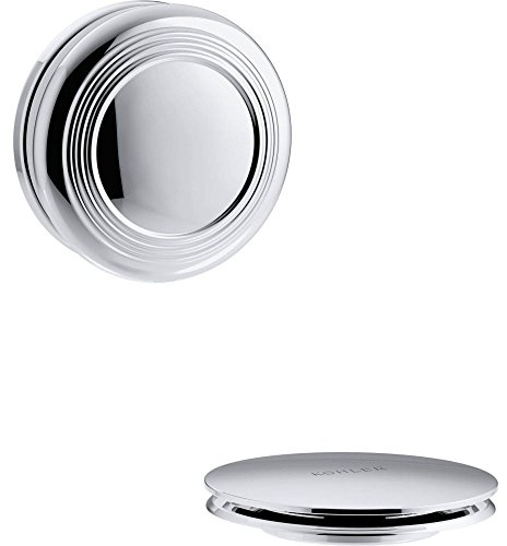 Kohler K-T37396-CP Cable Bath Drain Trim w/Traditional Push Button Handle Chrome