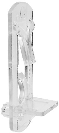 Prime-Line U 9393 Shelf Support Peg, Self-Locking, 5 mm., 5/8 In. Clear 4 Count (1 Pack)