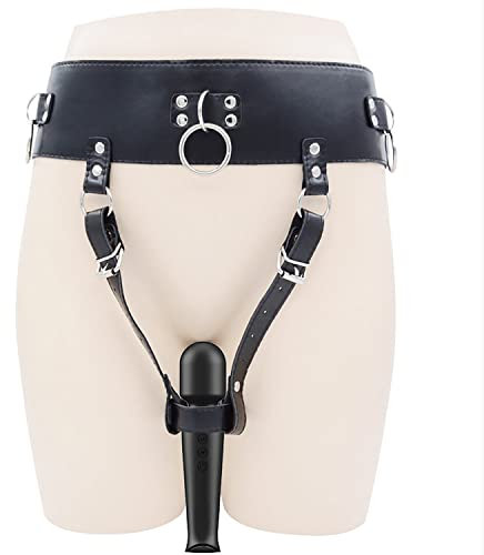 OnundOn Cintura di castità Chastity Belt in pelle per massaggiatore Magic Wand