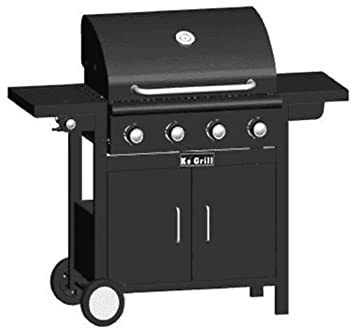 GTR Arrosto Extra Lux Barbecue a Pietra lavica 4 fuochi + 1 fornello Laterale
