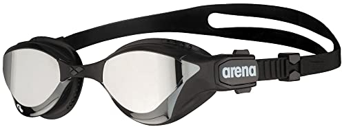 ARENA Cobra Tri Swipe Mirror Unisex Triathlonbrille für Erwachsene, Schwimmbrille mit Verspiegelten Gläsern, Anti-Beschlag, UV-Schutz, 3 Austauschbare Nasenstege