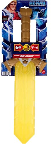 Masters of the Universe and He-Man Role Play Toy, Power Sword with Lights and Sounds, MOTU Costume Accessory