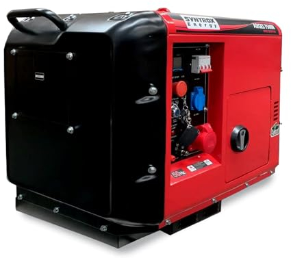 Syntrox Notstromaggregat, Awuro, Fernsteuerung, Notstopp, 5 kW Leistung, Diesel, krisensichere Energie, elektrischer Start, 220 Volt, Camping, Diesel Notstromgenerator, Umweltfreundlich