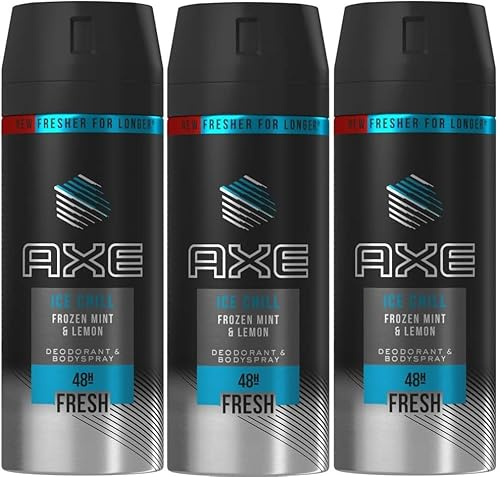 3 x Axe Deodorant Body Spray150ml - Ice Chill
