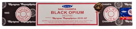 Vastu Satya Incense Sticks - Hand-Rolled World Famous Incense - Natural Blend - Bestselling Incense Brand Worldwide (1 Pack – One Fragrance) (Black Opium)
