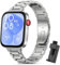 BDIG Armband Kompatibel mit Huawei Watch Fit 3,Prämie Edelstahl Metall Einstellbar Ersatzarmband für Huawei Watch Fit 3 Damen Herren,Silber