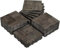Entrelazadas Baldosas 27 piezas de baldosas de madera for terrazas de 12 x 12 pulgadas, baldosas entrelazadas de madera dura for terrazas de patio, revestimiento de piso compuesto for plataformas, pat
