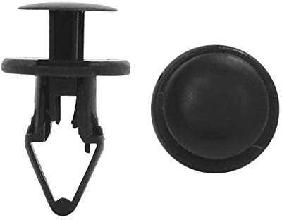 sourcing map 50pcs 12mm Diamètre trou fixation panneau porte Garniture plastique Rivet Agrafe Attache