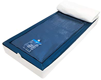 Aqua Sense Komplettset Wasserbett Leichtgewicht - Wasserbett Wasserkern Wassermatratze für Lattenrost universell - 90 x 200 cm - 60% Beruhigung