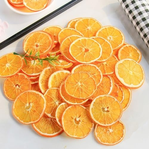 YODEN Lot de 50 tranches d'orange séchées, fournitures de fabrication de couronnes de Noël, couronnes et décorations de Noël, pour fête de Noël, sapin de Noël, artisanat, décoration de fleuriste