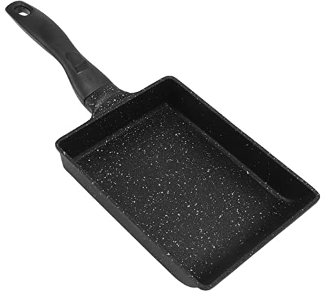 Sartén rectangular de huevos Tamago, olla de tortilla de huevo frito japonés, sartén de fondo grueso para carnes de pescado, fácil de limpiar, utensilios de cocina antiadherentes